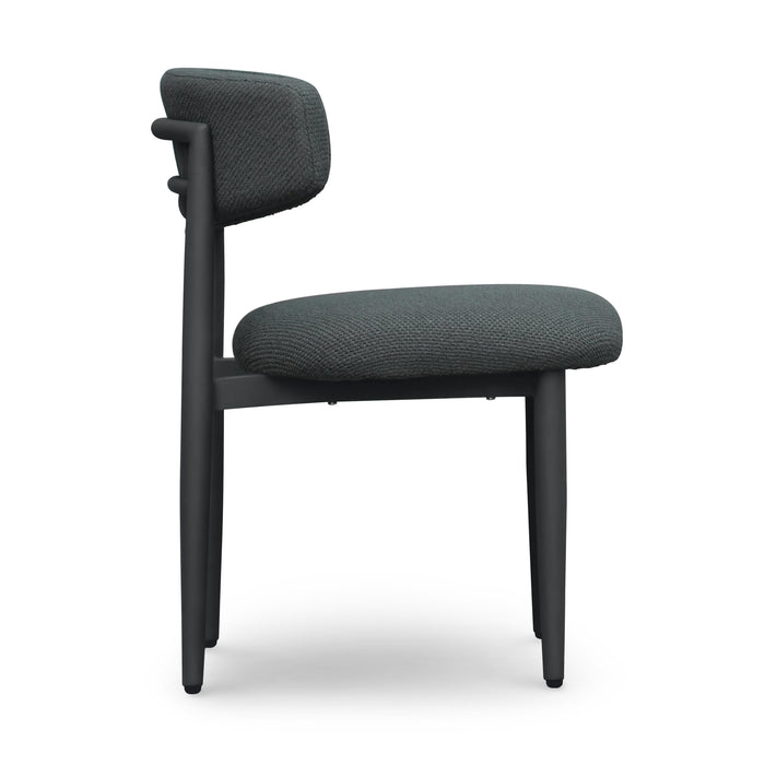 Annika Black Textured Outdoor Dining Side Chair - Home And Beyond