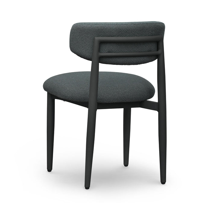 Annika Black Textured Outdoor Dining Side Chair - Home And Beyond