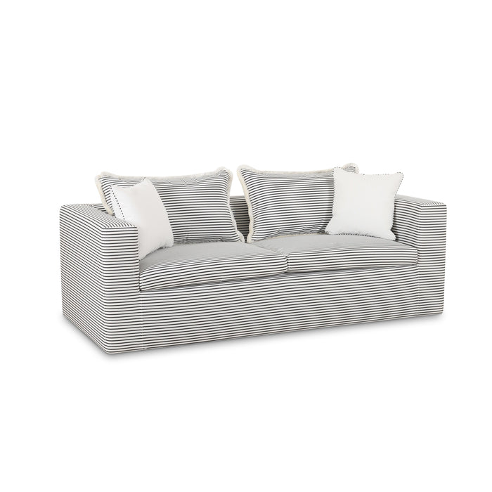 Salty 84.5" Striped Contract-Grade Indoor/Outdoor Sofa - Home And Beyond