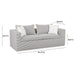 Salty 84.5" Striped Contract-Grade Indoor/Outdoor Sofa - Home And Beyond