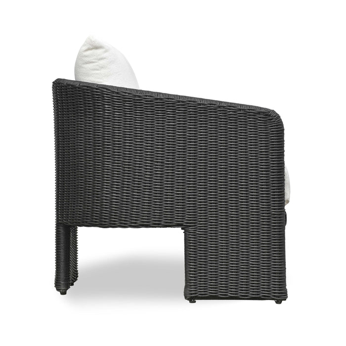 Alexa Rattan Performance Fabric Outdoor Armchair - Home And Beyond