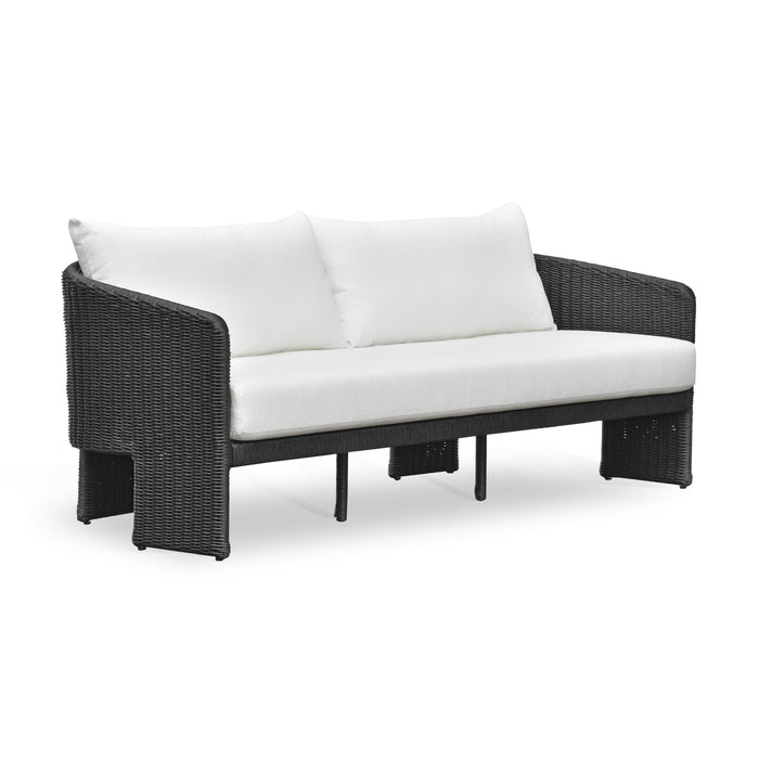 Alexa 80" Rattan Performance Fabric Outdoor Sofa - Home And Beyond