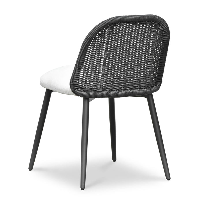 Alexa Rattan Performance Fabric Dining Chair - Home And Beyond