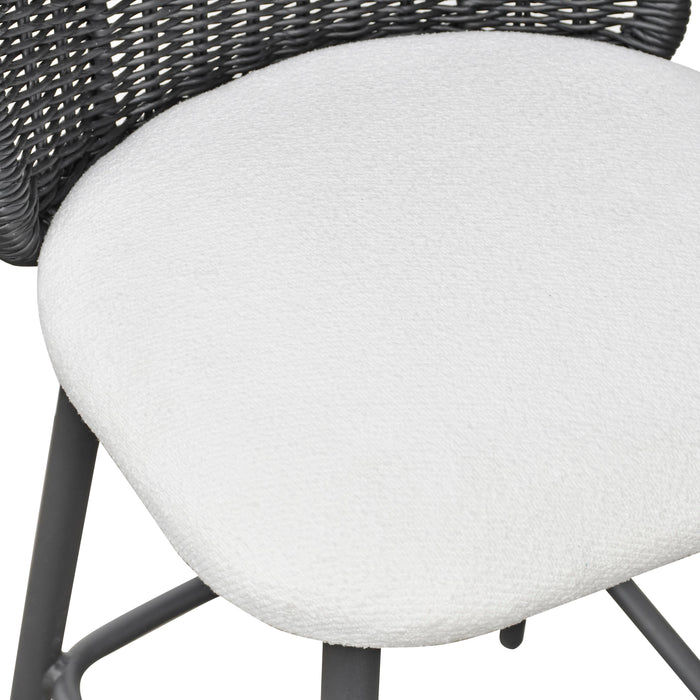 Alexa Performance Fabric Outdoor Stool - Home And Beyond