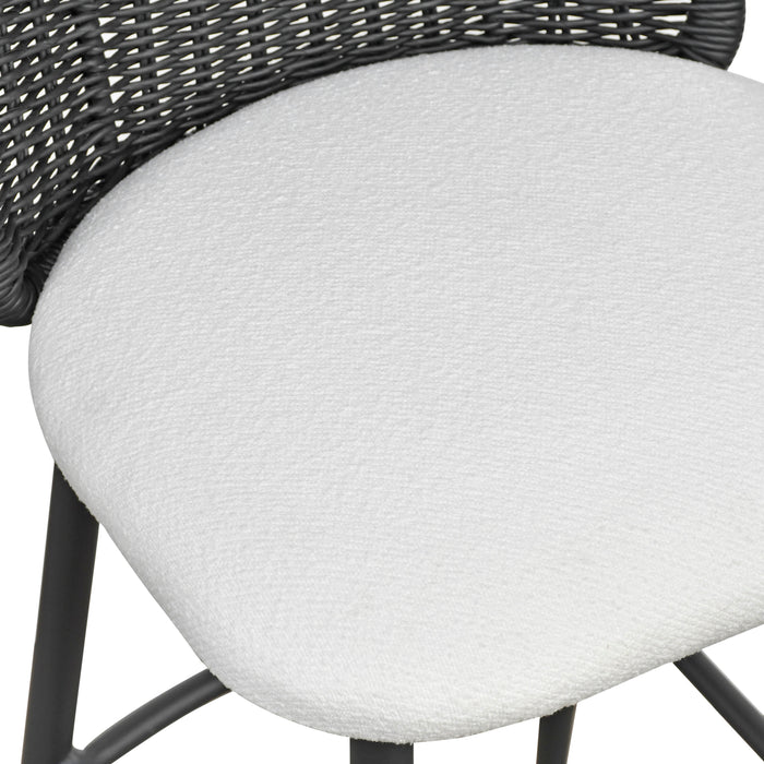 Alexa Performance Fabric Outdoor Stool - Home And Beyond