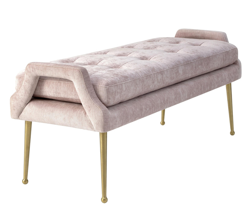 Eileen Slub Velvet Blush Bench image