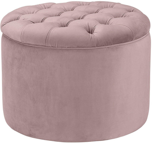 Queen Mauve Velvet Storage Ottoman - UK - Home And Beyond
