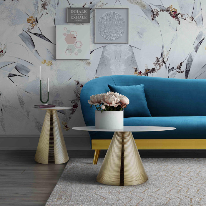 Tempo Marble Side Table - UK - Home And Beyond