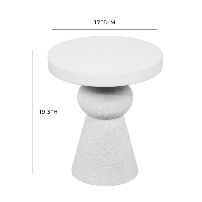 Lupita White Side Table - UK - Home And Beyond