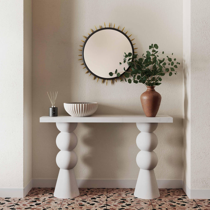 Lupita White Console Table - UK - Home And Beyond