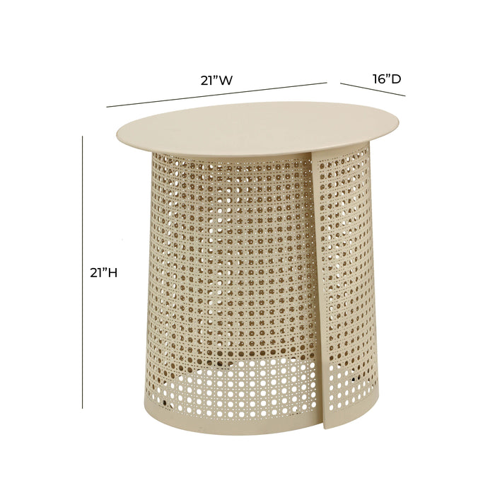 Pesky Eggnog Cream Side Table - Home And Beyond
