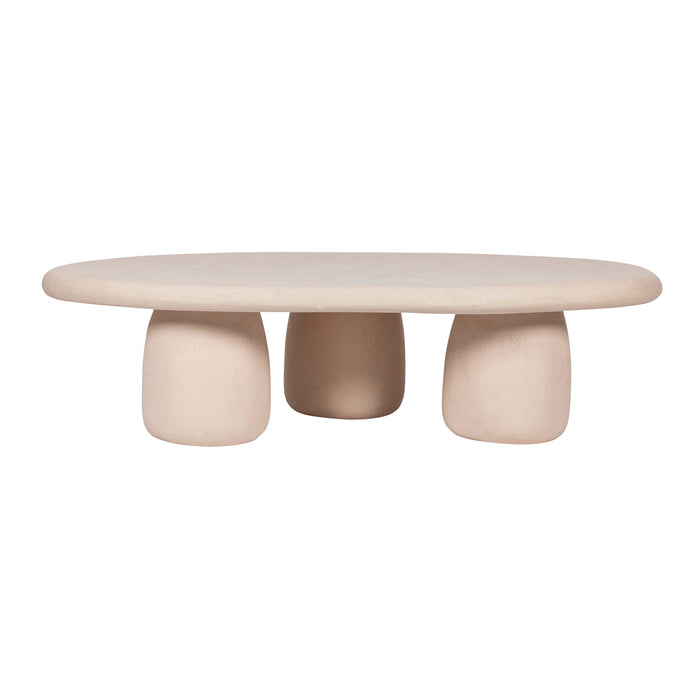 Rahul 59" Cream Coffee Table - Home And Beyond