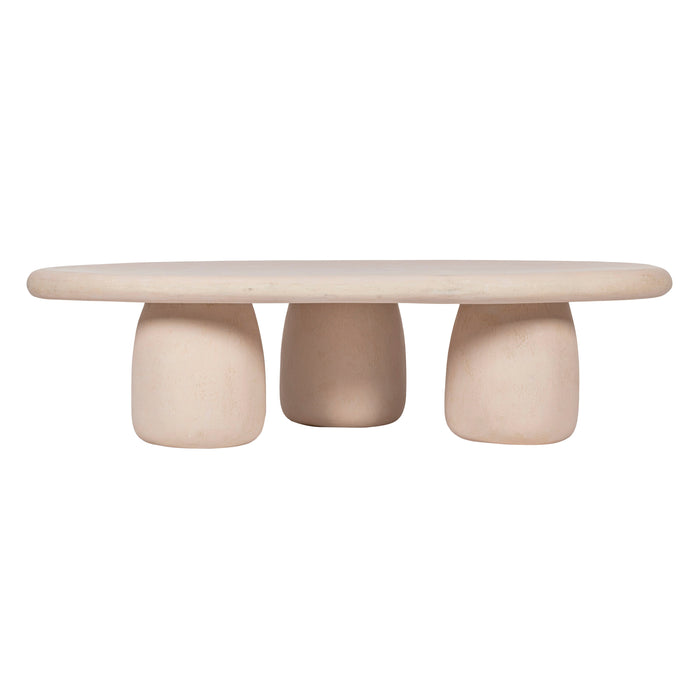 Rahul 59" Cream Coffee Table - Home And Beyond