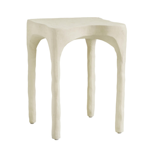 Skully Cream Textured Side Table - Home And Beyond