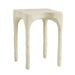 Skully Cream Textured Side Table - Home And Beyond