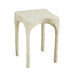 Skully Cream Textured Side Table - Home And Beyond