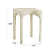 Skully Cream Textured Side Table - Home And Beyond