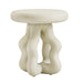 Maddie Cream Textured Side Table - Home And Beyond