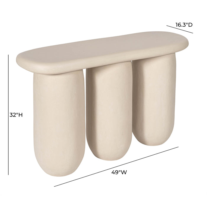 Rahul Cream Console Table - Home And Beyond