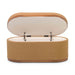Olivier Peach Boucle Oval Storage Ottoman - Home And Beyond