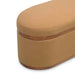 Olivier Peach Boucle Oval Storage Ottoman - Home And Beyond