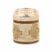 Olivier Cotton Oval Storage Ottoman - Home And Beyond