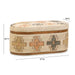 Olivier Cotton Oval Storage Ottoman - Home And Beyond