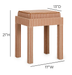 Kora Cotton Jute Contract-Grade Accent Stool - Home And Beyond