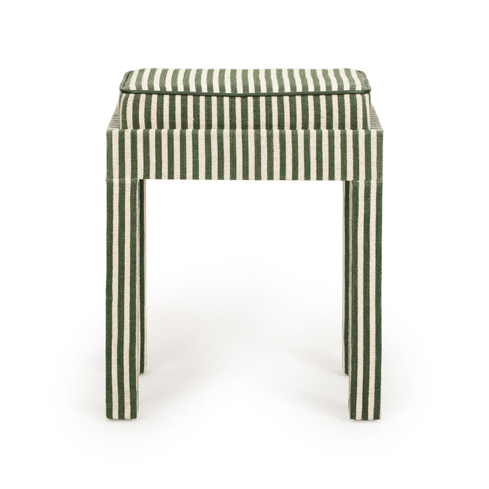 Kora Cotton Jute Contract-Grade Accent Stool - Home And Beyond