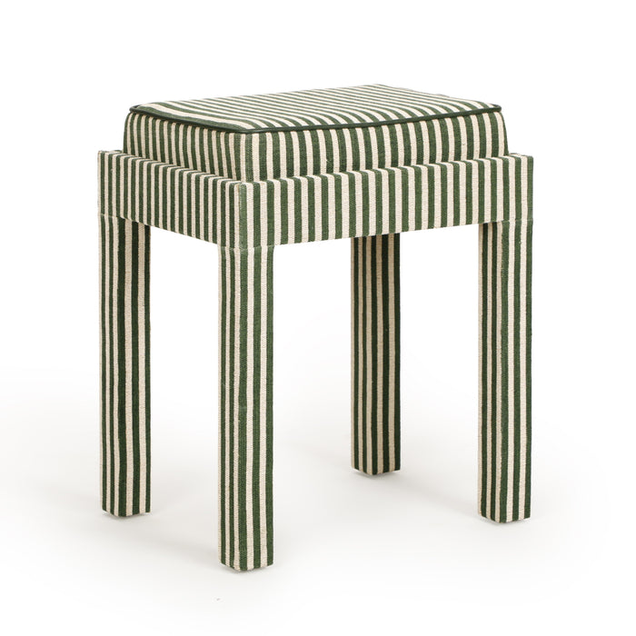 Kora Cotton Jute Contract-Grade Accent Stool - Home And Beyond