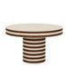 Lyra 30" Natural Striped Cotton Jute Contract-Grade Coffee Table - Home And Beyond