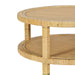 Amara 33" Natural Rattan Round Coffee Table - Home And Beyond