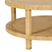 Amara 33" Natural Rattan Round Coffee Table - Home And Beyond
