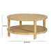 Amara 33" Natural Rattan Round Coffee Table - Home And Beyond