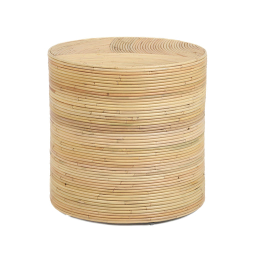 Matea Natural Rattan Arch Side Table - Home And Beyond