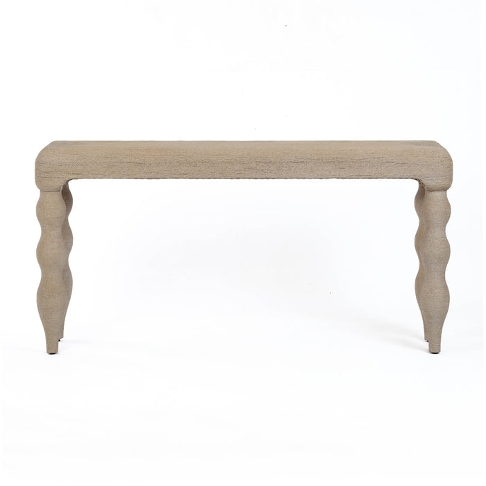 Vicky 68" Natural Woven Seagrass Console Table - Home And Beyond