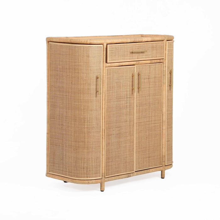 Tarot Natural Rattan Bar Cabinet - Home And Beyond