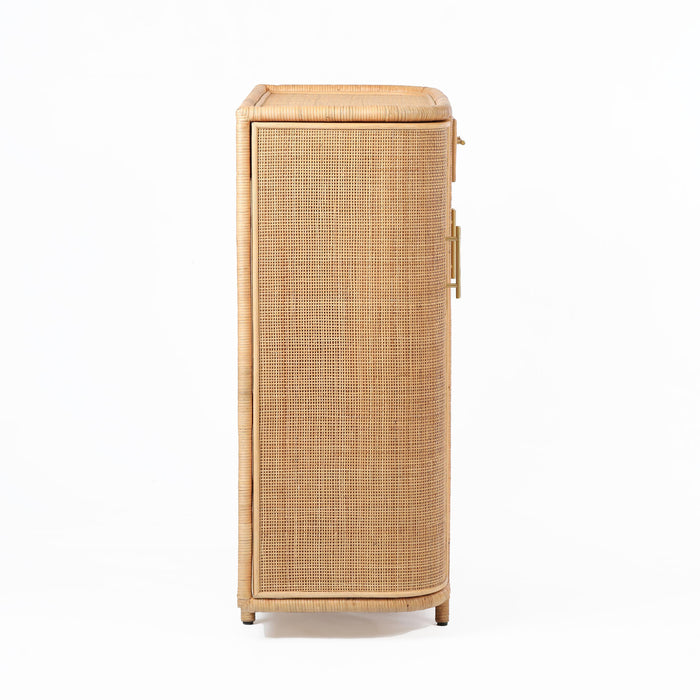 Tarot Natural Rattan Bar Cabinet - Home And Beyond