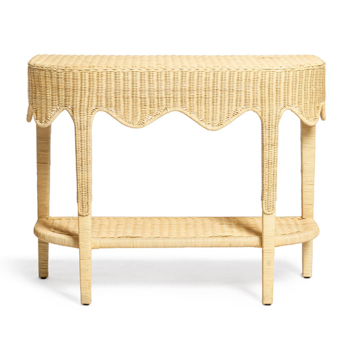 Sally 41" Natural Rattan Console Table - Home And Beyond