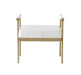 Diva White Performance Vegan Leather Bench - UK - Home And Beyond