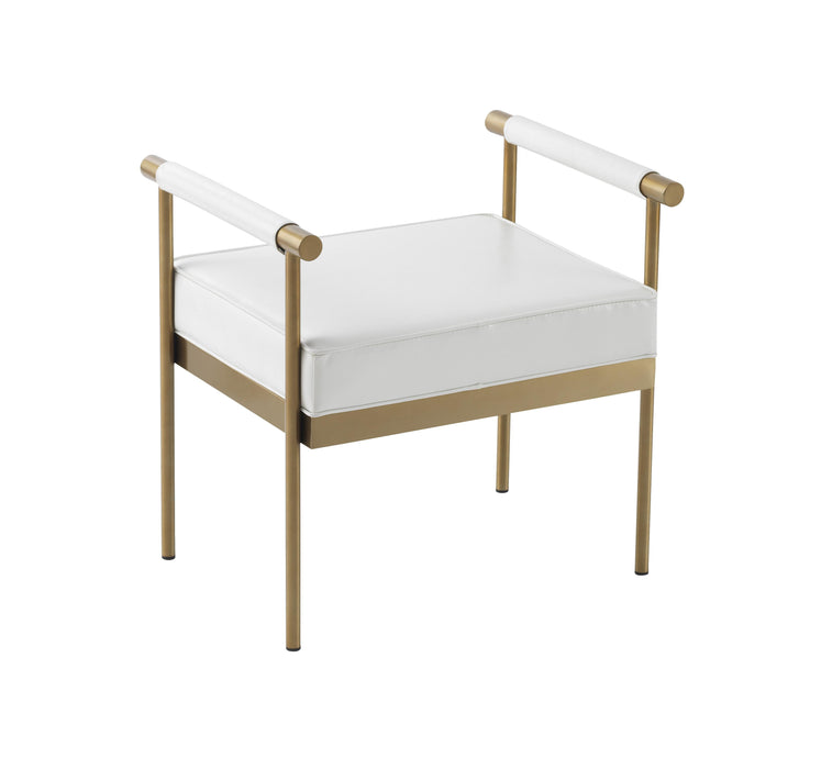 Diva White Performance Vegan Leather Bench - UK - Home And Beyond