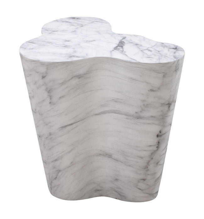 Slab Marble Tall Side Table - UK - Home And Beyond