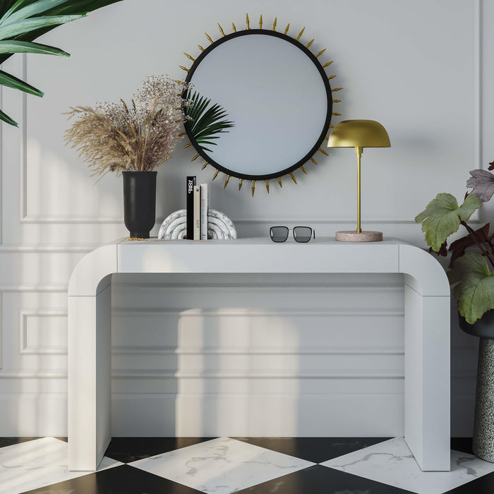 Hump White Console Table - UK - Home And Beyond