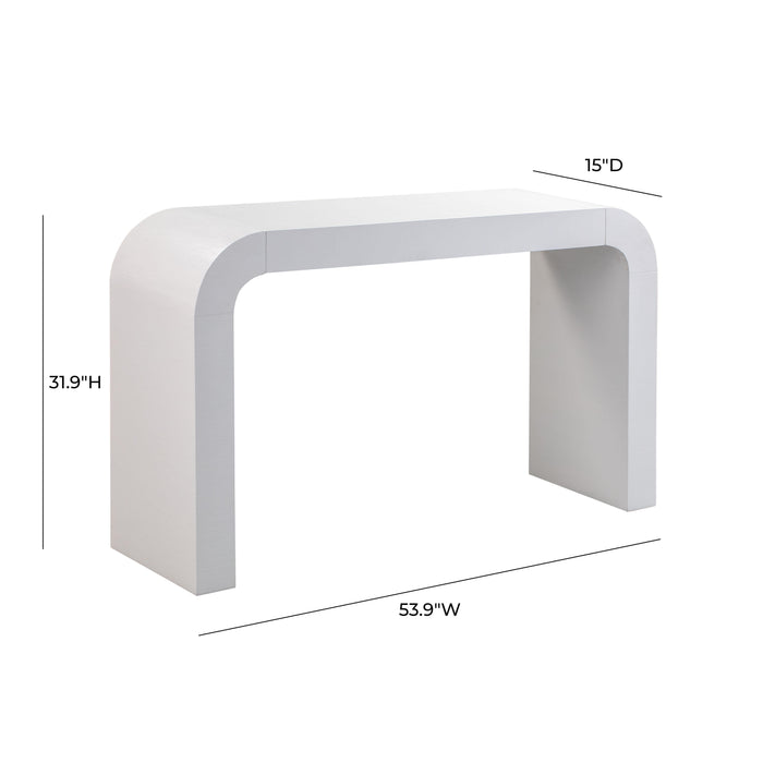 Hump White Console Table - UK - Home And Beyond