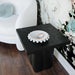 Kayla Black Concrete Side Table - UK - Home And Beyond