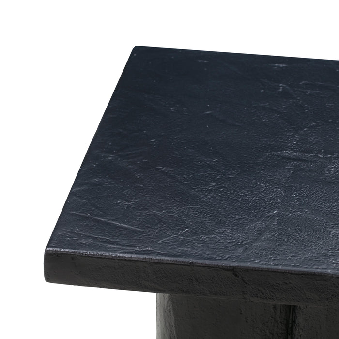 Kayla Black Concrete Side Table - UK - Home And Beyond