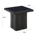 Kayla Black Concrete Side Table - UK - Home And Beyond