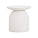 Aloe White Concrete Side Table - UK - Home And Beyond