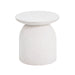 Aloe White Concrete Side Table - UK - Home And Beyond