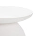 Aloe White Concrete Side Table - UK - Home And Beyond